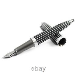 Diplomat Aero Fountain Pen Stripes Black