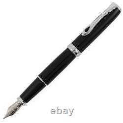 Diplomat Excellence A2 Fountain Pen Black Lacquer Chrome