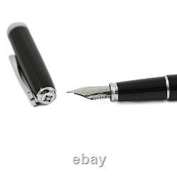 Diplomat Excellence A2 Fountain Pen Black Lacquer Chrome