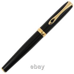 Diplomat Excellence A2 Fountain Pen Black Lacquer Gold