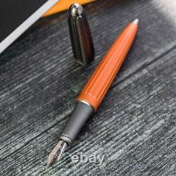 Diplomat Fountain Pen Aero Orange and Black Aluminum, Broad D40313028