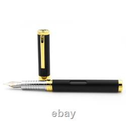 Diplomat Nexus Fountain Pen, Black & Gold, 14k Nib, Brand New In Box