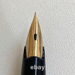 Discontinued vintage retro sailor fountain pen black gold #c6a570