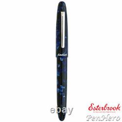 Esterbrook Estie Cobalt Palladium Plate Trim Fountain Pen Fine E146-F
