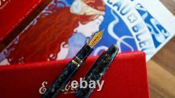 Esterbrook Estie Fountain Pen, Nouveau Blue, Gold Trim, Medium Nib