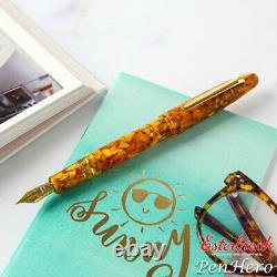 Esterbrook Estie Honeycomb Gold Plate Trim Fountain Pen Fine E426-F