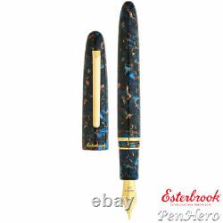 Esterbrook Estie Nouveau Bleu Gold Plate Trim Fountain Pen Fine ENB156-F