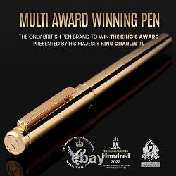 Exquisite Gold Fountain Pen Gift Set Lightweight with Snap Closure Design