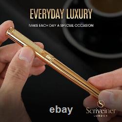 Exquisite Gold Fountain Pen Gift Set Lightweight with Snap Closure Design