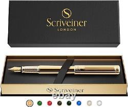 Exquisite Gold Fountain Pen Gift Set Lightweight with Snap Closure Design