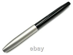 FINE NOS c1970 SHEAFFER IMPERIAL II DELUXE BLACK TOUCHDOWN FOUNTAIN PEN PdAg F