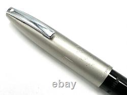 FINE NOS c1970 SHEAFFER IMPERIAL II DELUXE BLACK TOUCHDOWN FOUNTAIN PEN PdAg F