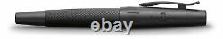 Faber-Castell E-Motion Fountain Pen, Medium Nib (M), Pure Black (FC148620)