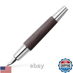 Faber-Castell E-Motion fountain Pen Black B, Pear wood black