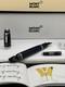 Fantastic Montblanc Boheme Rouge Blue+silver Color Body Black Inkfountain Pen
