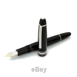 Fountain Pen MONTBLANC MEISTERSTUCK LE GRAND 146 Platinum Black fine nib 2850