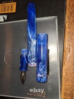 Fountain Pen Newton Pens Blue with Black Medium Nib
