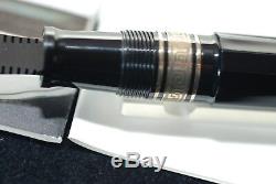 Fountain Pen Omas 557-s Black 8371f/p Nib Size F Vintage