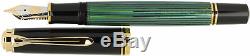 Fountain Pen Pelikan Souveran M800/M805 Green OR Black OR Blue with 18C gold nib