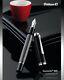 Fountain Pen Pelikan Stresemann M805 Grey Anthracit Black Strips