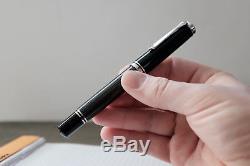 Fountain Pen Pelikan Stresemann M805 grey anthracit black strips