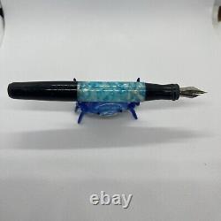 Franklin-Christoph Model 55 Cracked Ice & Sparkle Black Fountain Pen M Nib