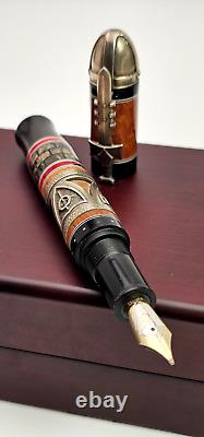 GISI PEN COMPANY NORMAN SOLDIER LIMITED EDITION FOUNTAIN PEN MEDIUM NIB With BOX