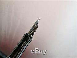 GRAF VON FABER CASTELL fountain pen, ANELLO Classic ring, black 18 kt gold nib