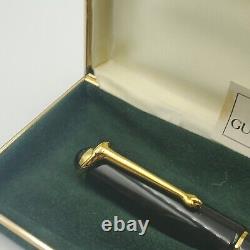 GUCCI Fountain Pen Old Vintage GUCCI Black & Gold Plastic