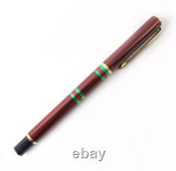 GUCCI Old Vintage Fountain Pen Sherry Line Bronze Green Red Black Gold