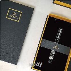 Germany Nib Fountain Pen ARTEX Chinese Zodiac, Silver Color, Free Engraving