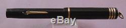 Good Service Black Ring Top Fountain Pen-l4k flexible nib