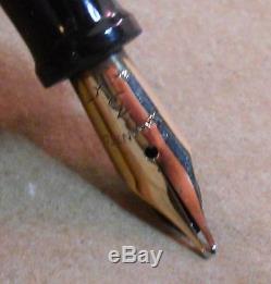 Good Service Black Ring Top Fountain Pen-l4k flexible nib