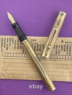 Gorgeous Swan Solid 14K Gold Fountain Pen Outstanding Soft Medium Nib