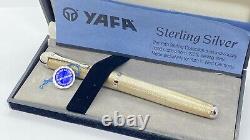 Gorgeous Yafa Fountain Pen, In Box, Sterling Silver, Firm Medium Nib, W. Germany