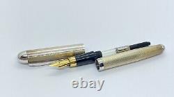 Gorgeous Yafa Fountain Pen, In Box, Sterling Silver, Firm Medium Nib, W. Germany