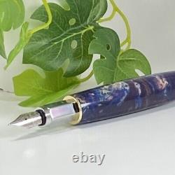 Hand Turned Premium Gold & Chrome Executive Fountain Pen Superior P23-014