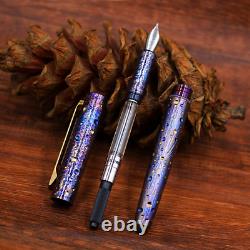 HotTitanium Pocket Fountain Pen 0.5 Nib Business Signature ink Pen Gift Pen EDC