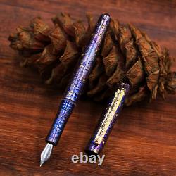 HotTitanium Pocket Fountain Pen 0.5 Nib Business Signature ink Pen Gift Pen EDC