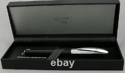 Jaguar Concept Black Lacquer & Silver Fountain Pen Medium Nib New In Box