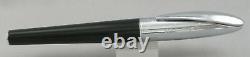 Jaguar Concept Black Lacquer & Silver Fountain Pen Medium Nib New In Box