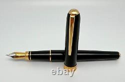 Jean-Pierre Lepine Black Metal Fountain Pen WithDiplomat M Nib-Excellent Condition