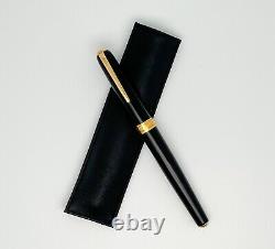 Jean-Pierre Lepine Black Metal Fountain Pen WithDiplomat M Nib-Excellent Condition