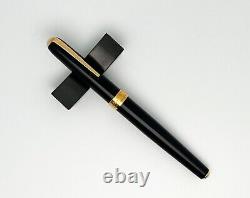 Jean-Pierre Lepine Black Metal Fountain Pen WithDiplomat M Nib-Excellent Condition