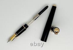 Jean-Pierre Lepine Black Metal Fountain Pen WithDiplomat M Nib-Excellent Condition