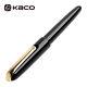 Kaco Master Black 14k Fountain Pen With Pen Holder, Fine Nib 0.5mm