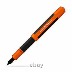 Kaweco AC Sport Fountain Pen Orange with Black Nib Fine Point NEW