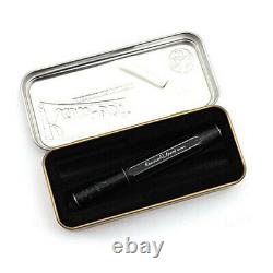 Kaweco AL-Sport Stonewashed Fountain Pen black, F Nib (Fine) Used Working