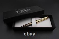 Klimt Tree of Life Fountain Pen Gold Silver Medium Nib Waterman Black Cartridge