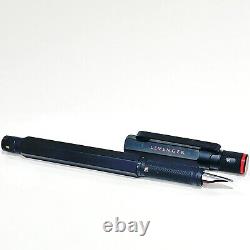 LEVENGER ROTRING 600 FOUNTAIN PEN BOLD NIB Engraved Letters Black